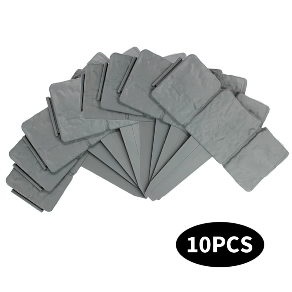 Garden Fence Edging, Garden Border Edging Stones, Imitation Stone Fence Garden Plastic Fence, Home Garden Border Edging Plastic Fence for Garden Lawn and Landscape Edging (Gray,
